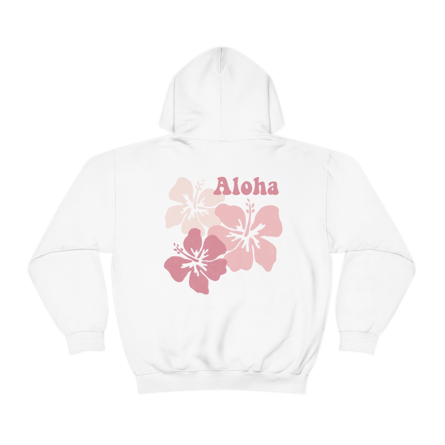 Aloha Pink Hibiscus Hooded Sweatshirt