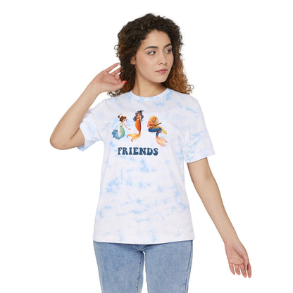 Mermaid Friends Premium Tie-Dyed T-Shirt