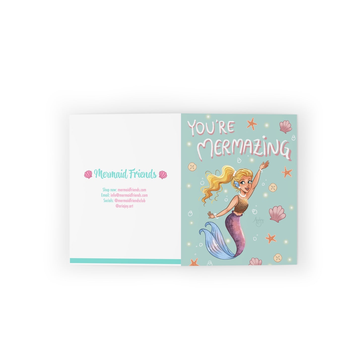 You're Mermazing Greeting Card Set (8 pcs)