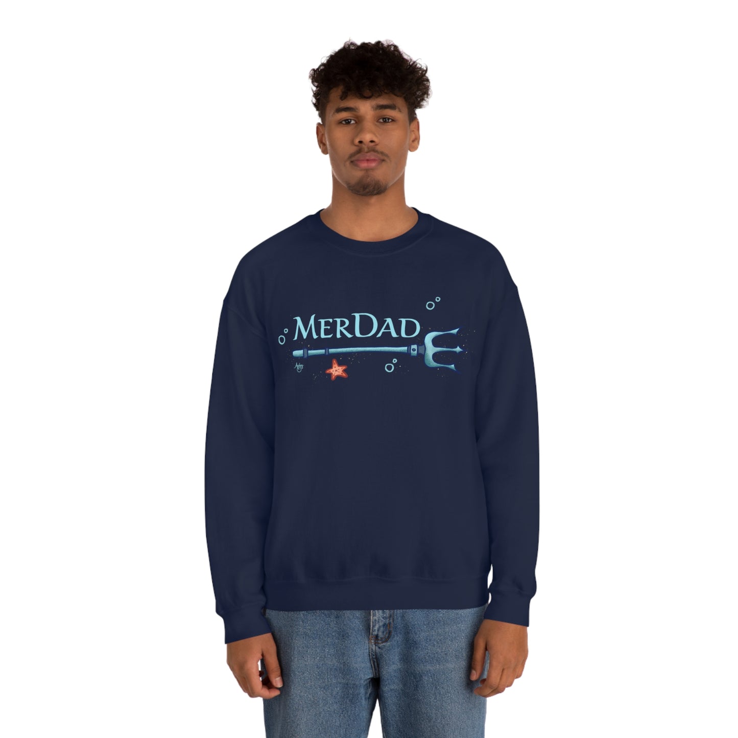 MerDad Crewneck Sweatshirt