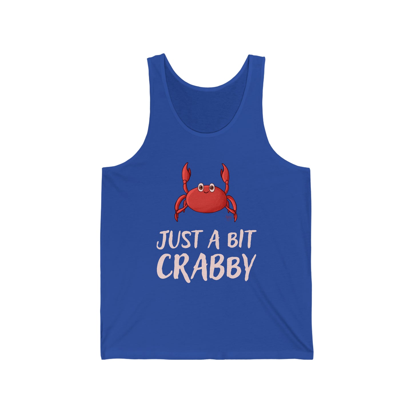 Just A Bit Crabby Men's Jersey Tank
